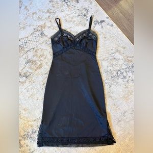 Vintage Black Slip Dress